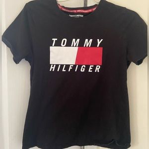 Tommy Hilfiger sport big flag logo tee shirt